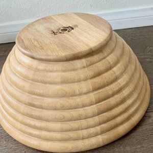 Strata Group Gorgeous Bee Hive Large Wooden  Serving  Bowl